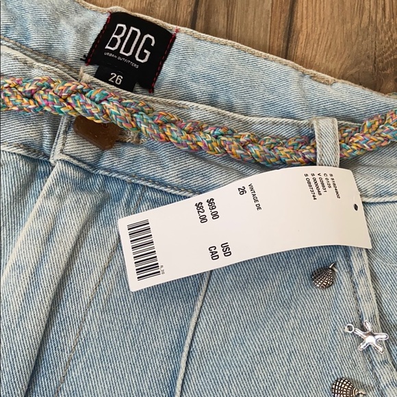 NEW WITH TAGS BDG High Rise Mom Jean Shorts - Picture 3 of 10